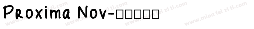 Proxima Nov字体转换